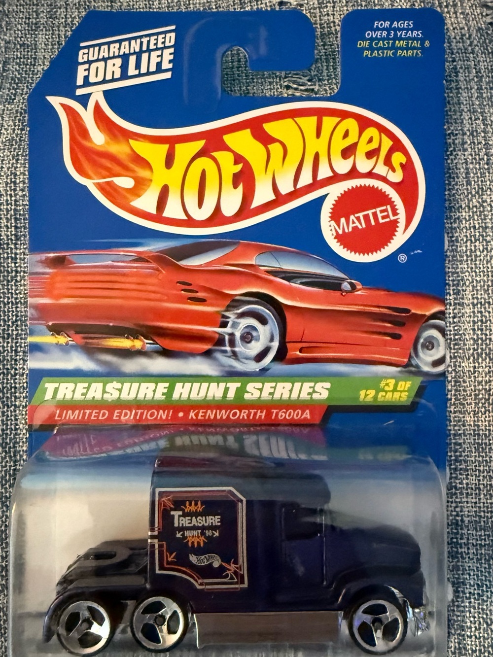 1998 Hot Wheels Treasure Hunt Series - Kenworth T600A.  #3 of 3